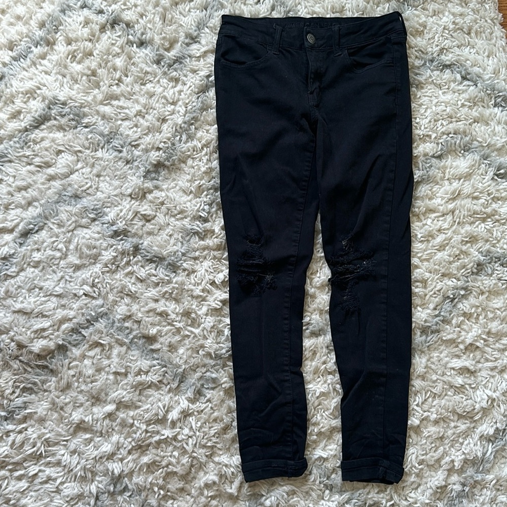 American eagle distressed skinny jeans